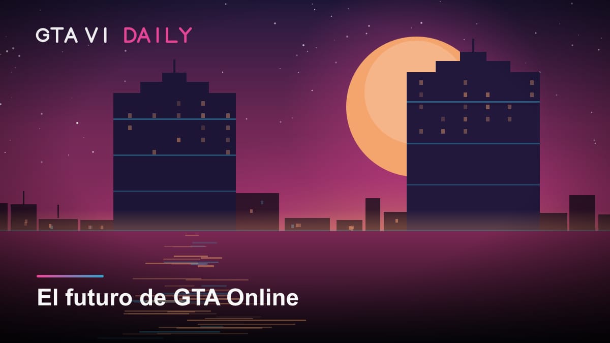 Ilustración de un garaje de Los Santos con un cartel que anuncia la llegada de GTA VI