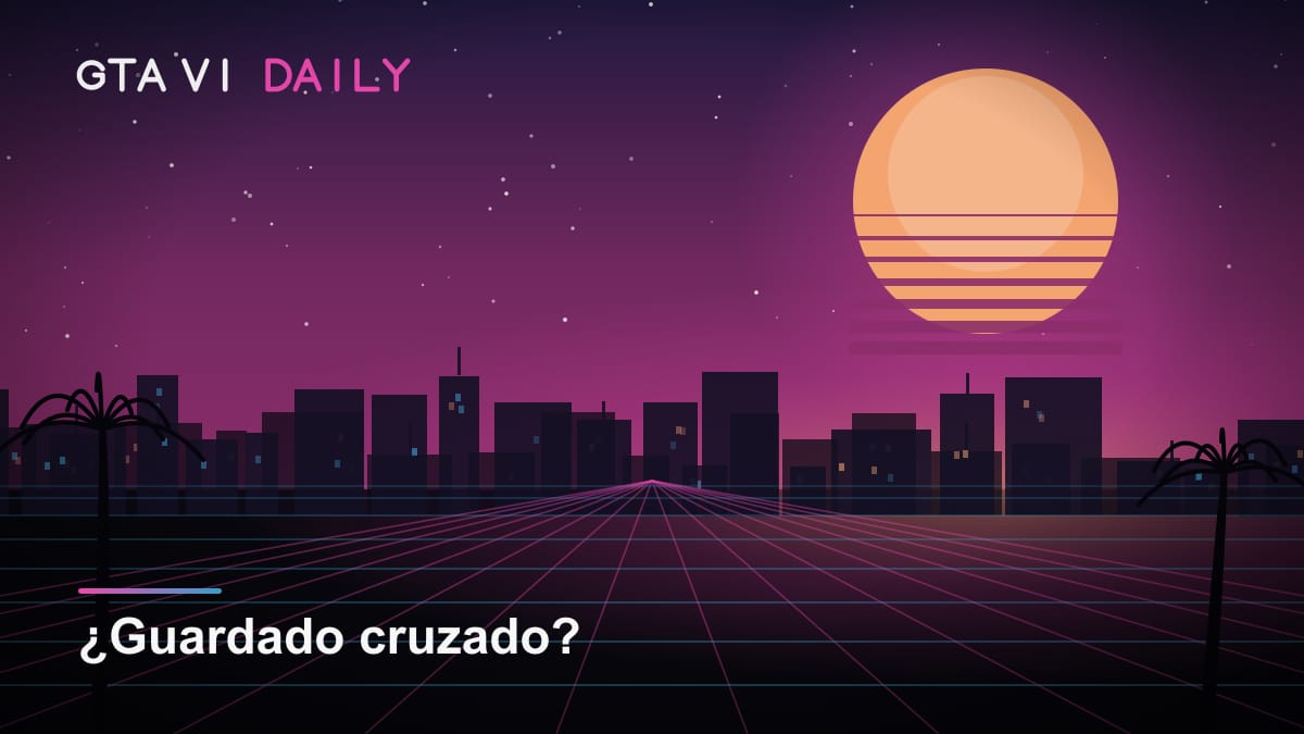 Ilustración conceptual de una partida de GTA VI dividida entre una consola PlayStation y una Xbox