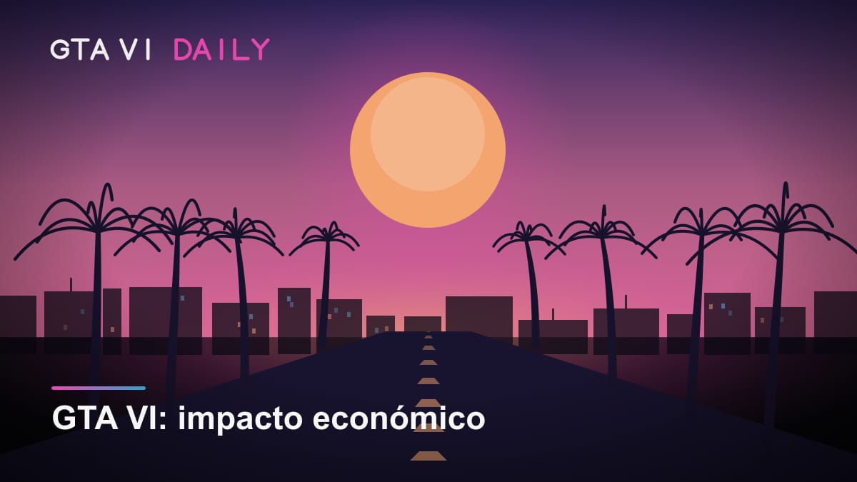 Ilustración sobre el impacto económico de GTA VI en la industria del videojuego