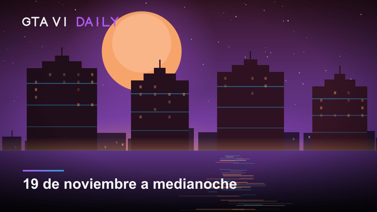 Ilustración con la fecha de lanzamiento confirmada de GTA VI: 19 de noviembre de 2026