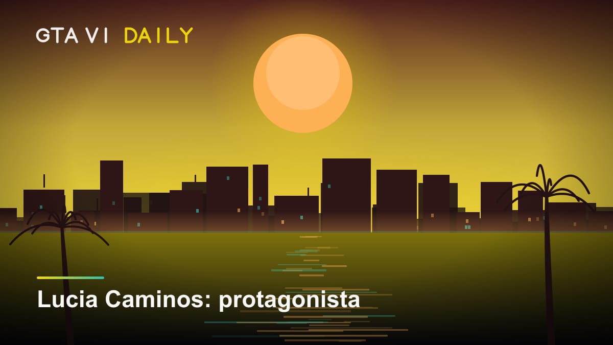Ilustración sobre Lucia Caminos, primera protagonista femenina de un GTA numerado