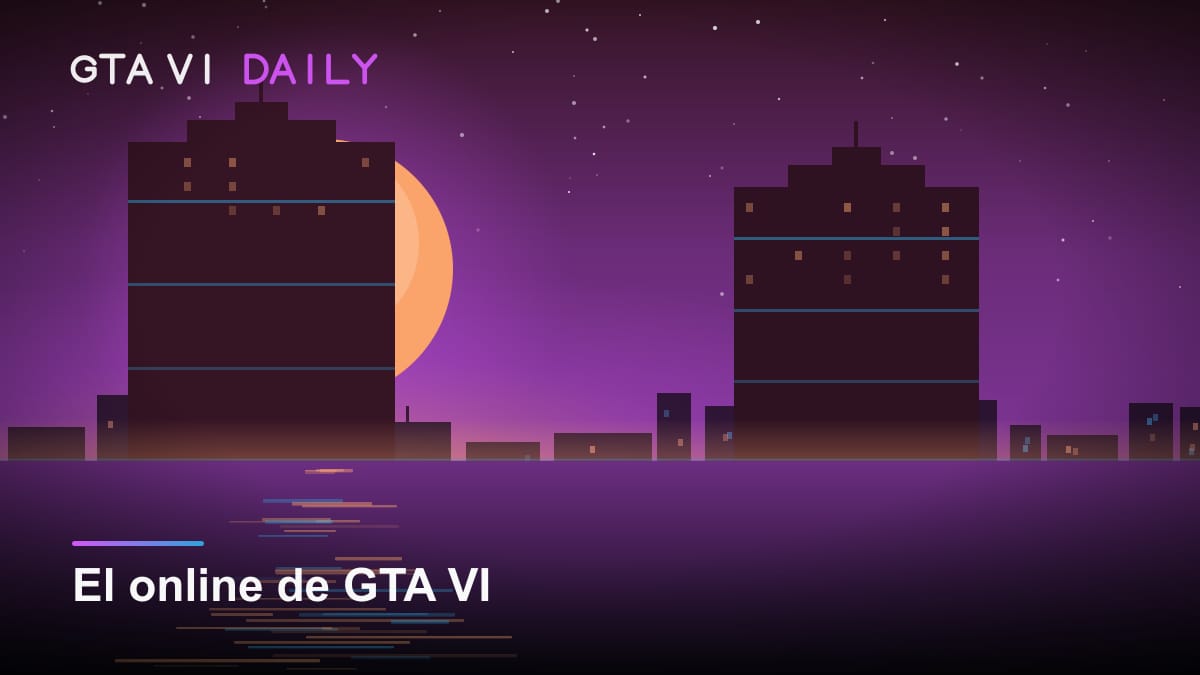 Vista aérea nocturna de una ciudad costera con luces de neón