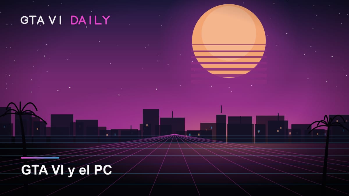 Ilustración de una torre de PC junto a una consola y un mando