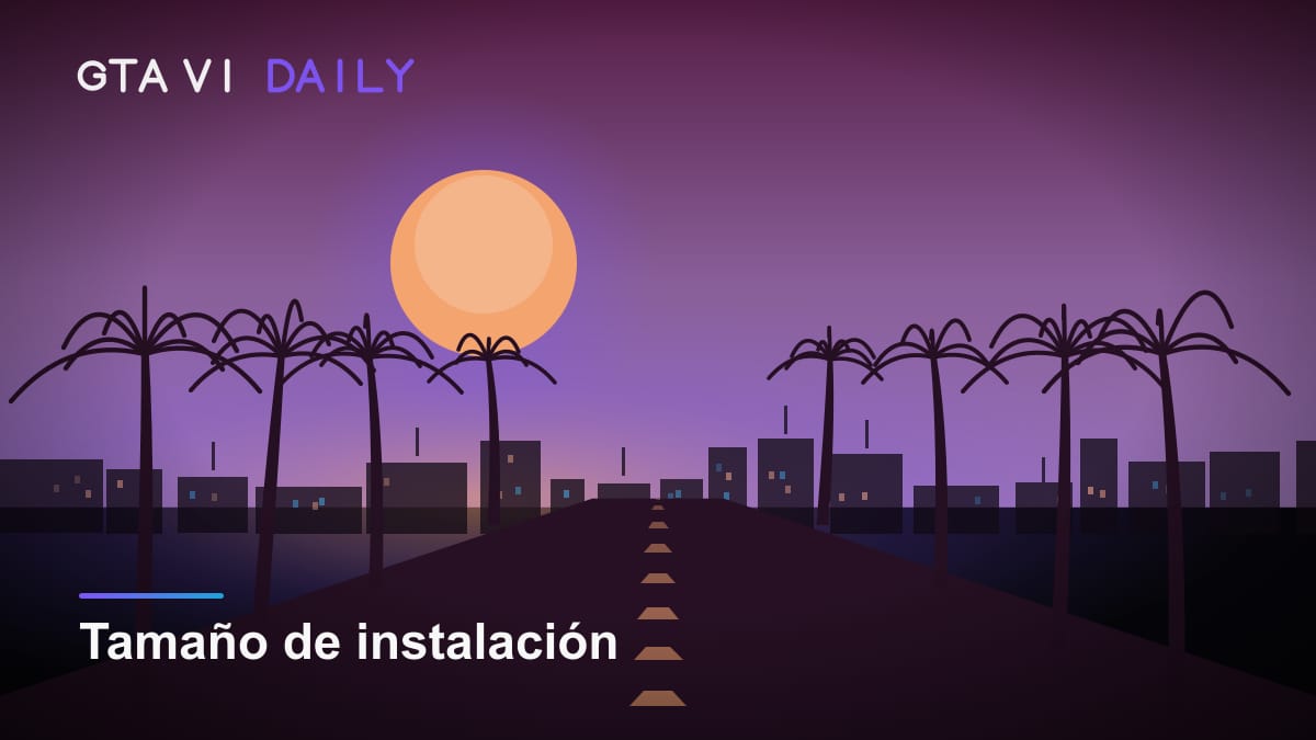 Ilustración conceptual sobre el espacio de almacenamiento que necesitará GTA VI