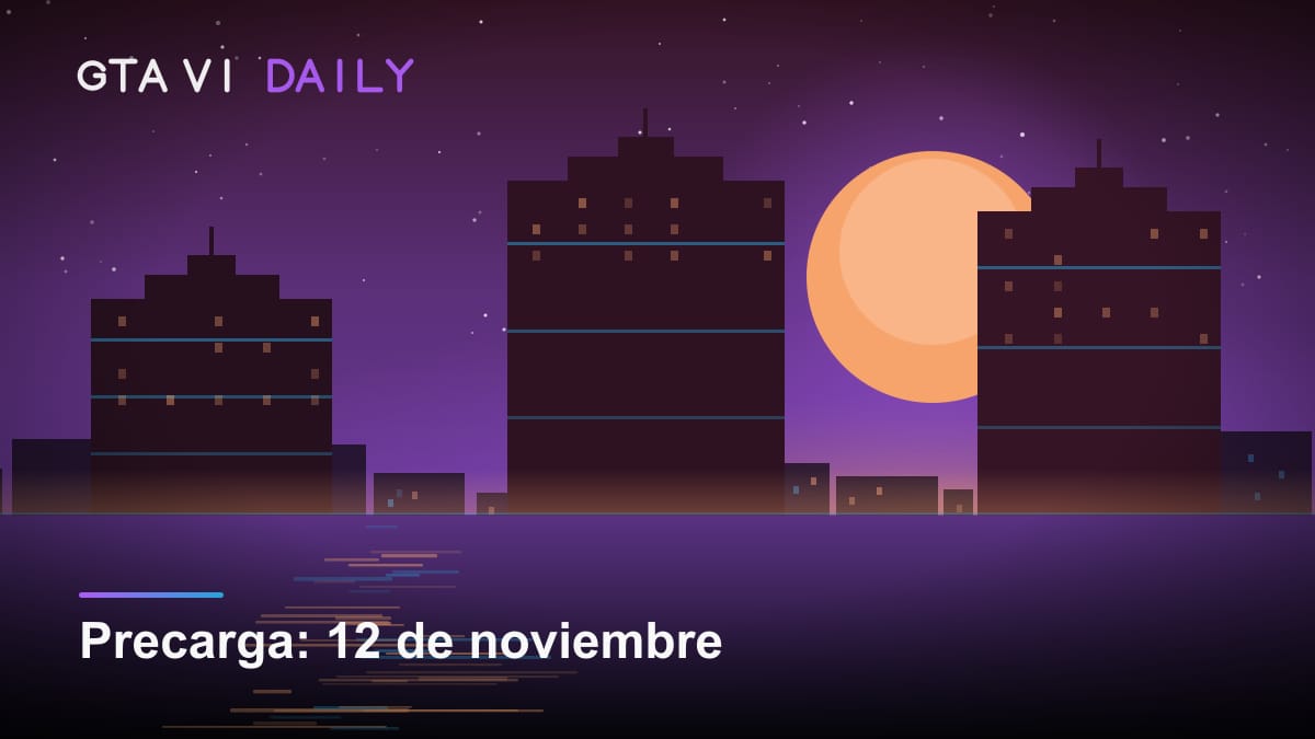 Ilustración conceptual sobre la descarga anticipada de GTA VI con la fecha 12 de noviembre