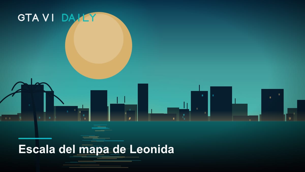Mapa conceptual del estado ficticio de Leonida con Vice City como núcleo urbano y las regiones confirmadas por Rockstar