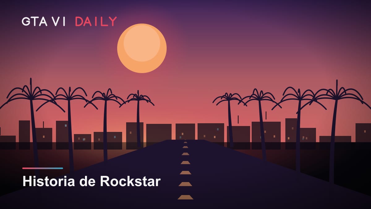 Composición sobre la historia de Rockstar Games desde DMA Design hasta GTA VI